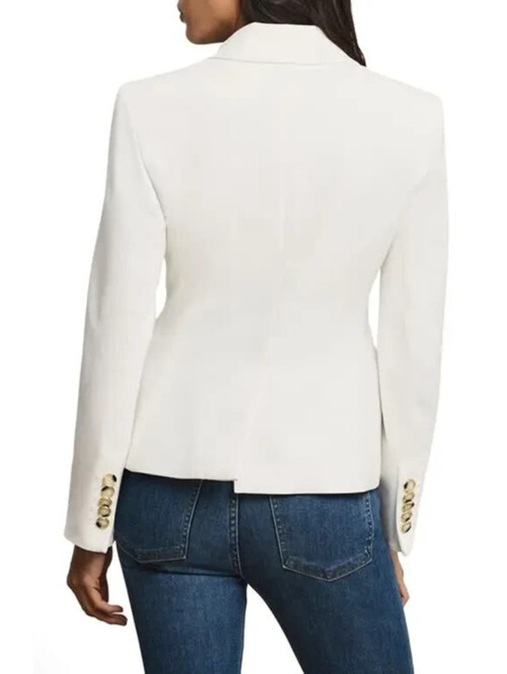 NEW, VERONICA BEARD Cropped Rickie Dickey Jacket in White Sz 6 #SJ2398 - Picture 5 of 14
